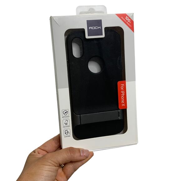 ROCK Royce Series Protection Case Kickstand Ultra Thin Shock Proof for iPhone X - Picture 4 of 4